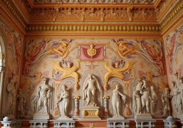 Affreschi rinascimentali in un palazzo nobiliare romano